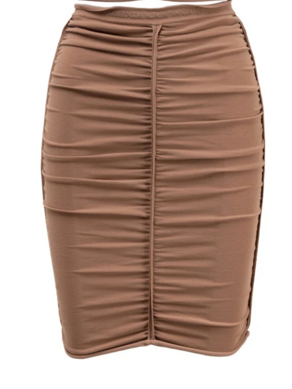 Alexander Wang Ruched Stretch Nylon Midi Skirt size XS/S